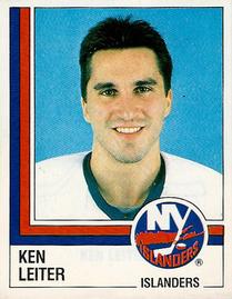 1987-88 Panini Hockey Stickers #93 Ken Leiter Front