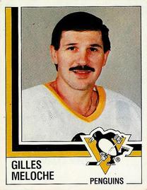 1987-88 Panini Hockey Stickers #140 Gilles Meloche Front