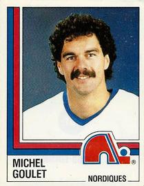 1987-88 Panini Hockey Stickers #163 Michel Goulet Front