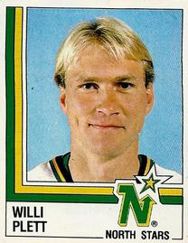 1987-88 Panini Hockey Stickers #302 Willi Plett Front