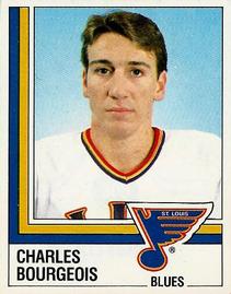 1987-88 Panini Hockey Stickers #309 Charlie Bourgeois Front