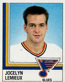 1987-88 Panini Hockey Stickers #319 Jocelyn Lemieux Front