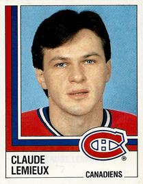 1987-88 Panini Hockey Stickers #63 Claude Lemieux Front