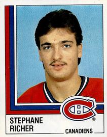 1987-88 Panini Hockey Stickers #65 Stephane Richer Front