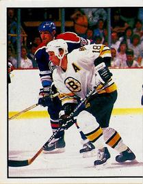 1988-89 Panini Hockey Stickers #178 Gretzky & Teammates Take a Commanding 3-0 Lead in Boston Front