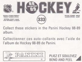 1988-89 Panini Hockey Stickers #333 Paul Coffey Back