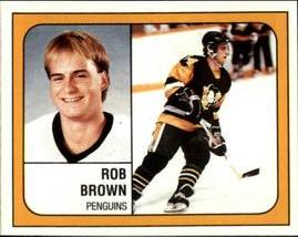 1988-89 Panini Hockey Stickers #336 Rob Brown Front