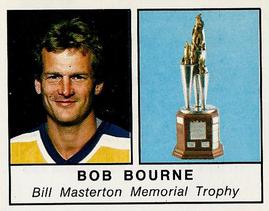 1988-89 Panini Hockey Stickers #399 Bob Bourne Front