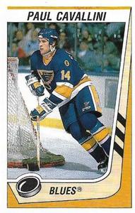 1989-90 Panini Hockey Stickers #127 Paul Cavallini Front