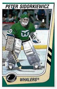 1989-90 Panini Hockey Stickers #220 Peter Sidorkiewicz Front