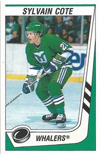 1989-90 Panini Hockey Stickers #229 Sylvain Cote Front