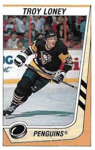 1989-90 Panini Hockey Stickers #319 Troy Loney Front