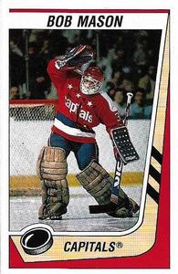 1989-90 Panini Hockey Stickers #344 Bob Mason Front