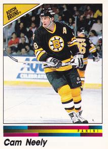 1990-91 Panini Hockey Stickers #9 Cam Neely Front