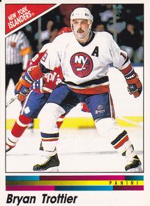 1990-91 Panini Hockey Stickers #83 Bryan Trottier Front