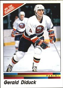 1990-91 Panini Hockey Stickers #85 Gerald Diduck Front