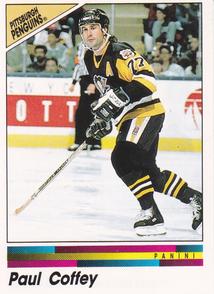 1990-91 Panini Hockey Stickers #135 Paul Coffey Front