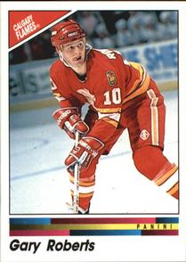 1990-91 Panini Hockey Stickers #179 Gary Roberts Front