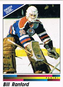 1990-91 Panini Hockey Stickers #218 Bill Ranford Front