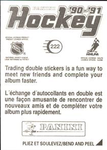 1990-91 Panini Hockey Stickers #222 Jari Kurri Back