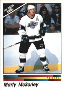 1990-91 Panini Hockey Stickers #234 Marty McSorley Front