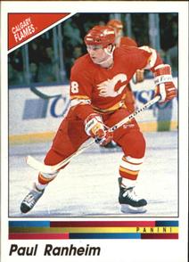 1990-91 Panini Hockey Stickers #342 Paul Ranheim Front