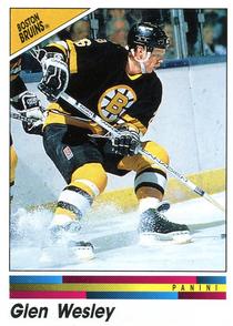 1990-91 Panini Hockey Stickers #6 Glen Wesley Front