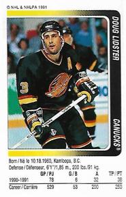1991-92 Panini Hockey Stickers #40 Doug Lidster Front