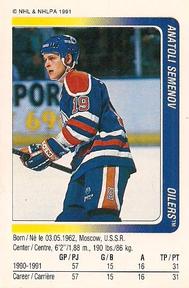 1991-92 Panini Hockey Stickers #127 Anatoli Semenov Front