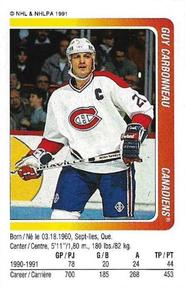 1991-92 Panini Hockey Stickers #197 Guy Carbonneau Front