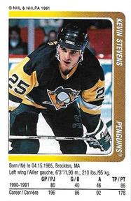 1991-92 Panini Hockey Stickers #269 Kevin Stevens Front