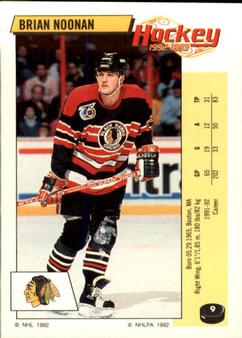 1992-93 Panini Hockey Stickers #9 Brian Noonan Front