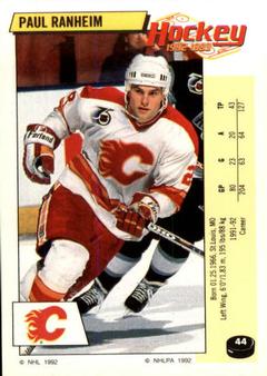 1992-93 Panini Hockey Stickers #44 Paul Ranheim Front