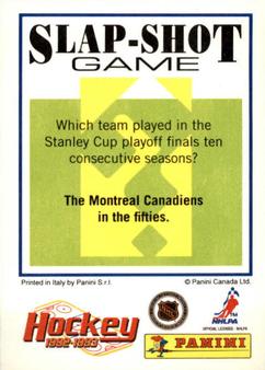 1992-93 Panini Hockey Stickers #48 Gary Suter Back