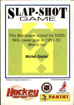 1992-93 Panini Hockey Stickers #85 Ken Baumgartner Back