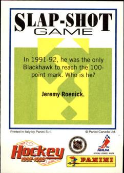 1992-93 Panini Hockey Stickers #107 Kevin Lowe Back