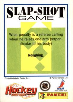 1992-93 Panini Hockey Stickers #124 Kelly Kisio Back