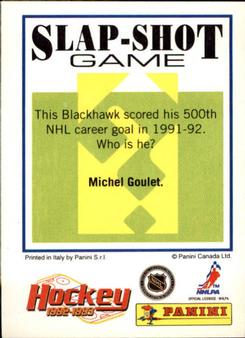 1992-93 Panini Hockey Stickers #142 Glen Murray Back