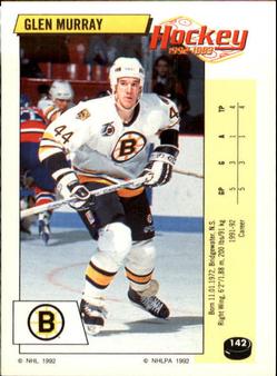 1992-93 Panini Hockey Stickers #142 Glen Murray Front