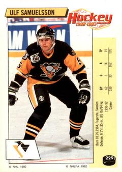 1992-93 Panini Hockey Stickers #229 Ulf Samuelsson Front