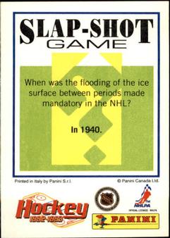 1992-93 Panini Hockey Stickers #259 Yvon Corriveau Back