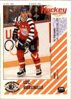 1992-93 Panini Hockey Stickers #288 Luc Robitaille Front