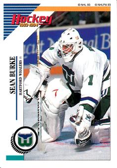1993-94 Panini Hockey Stickers #131 Sean Burke Front