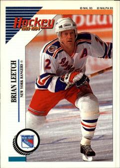1993-94 Panini Hockey Stickers #96 Brian Leetch Front
