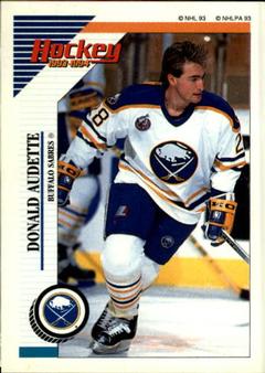 1993-94 Panini Hockey Stickers #103 Donald Audette Front