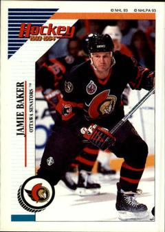 1993-94 Panini Hockey Stickers #113 Jamie Baker Front