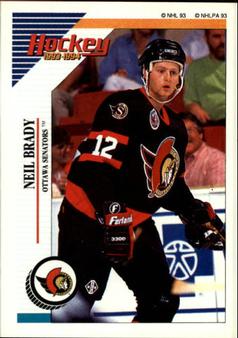 1993-94 Panini Hockey Stickers #119 Neil Brady Front