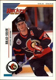 1993-94 Panini Hockey Stickers #120 Brad Shaw Front