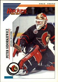 1993-94 Panini Hockey Stickers #121 Peter Sidorkiewicz Front