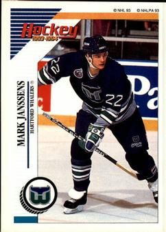 1993-94 Panini Hockey Stickers #127 Mark Janssens Front
